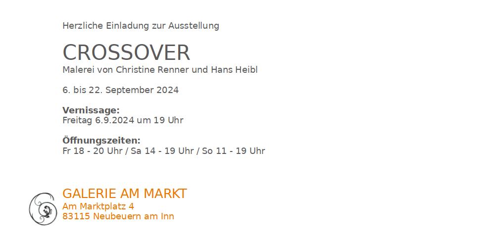 Ausstellung Christine Renner - Crossover - 2024
