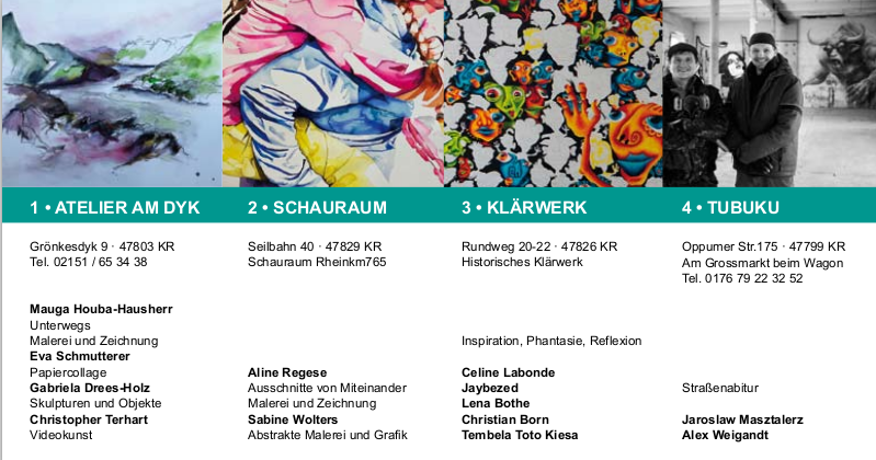 Krefelder Atelier Ausstellunng 2025 - mit dabei Christine Renner