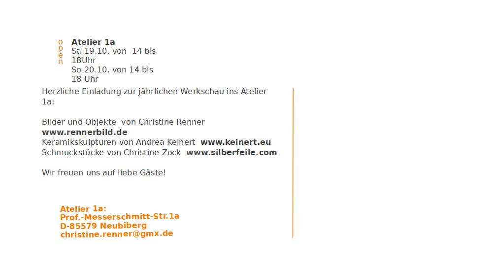 Offenes Atelier 2024 - Christine Renner