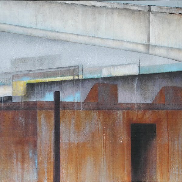 Duisburg Hafen I / 2015 - Acryl auf Leinwand, 120*80 cm