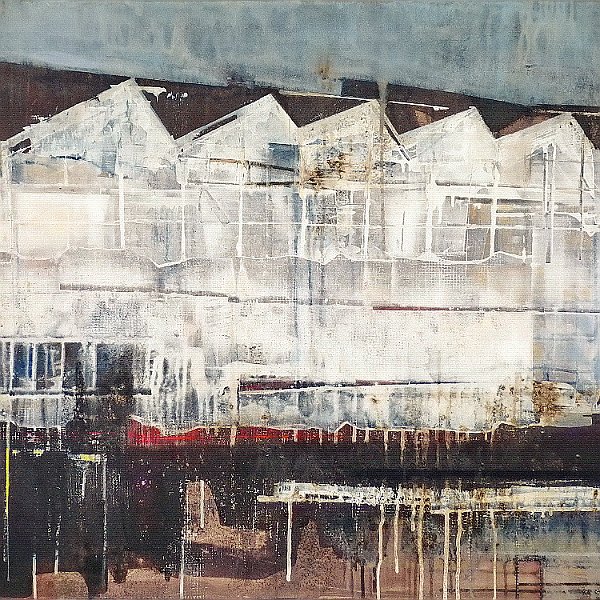 Glasshouses (out of Regensburg)  / 2016 - Acryl auf Leinwand, 110*90 cm