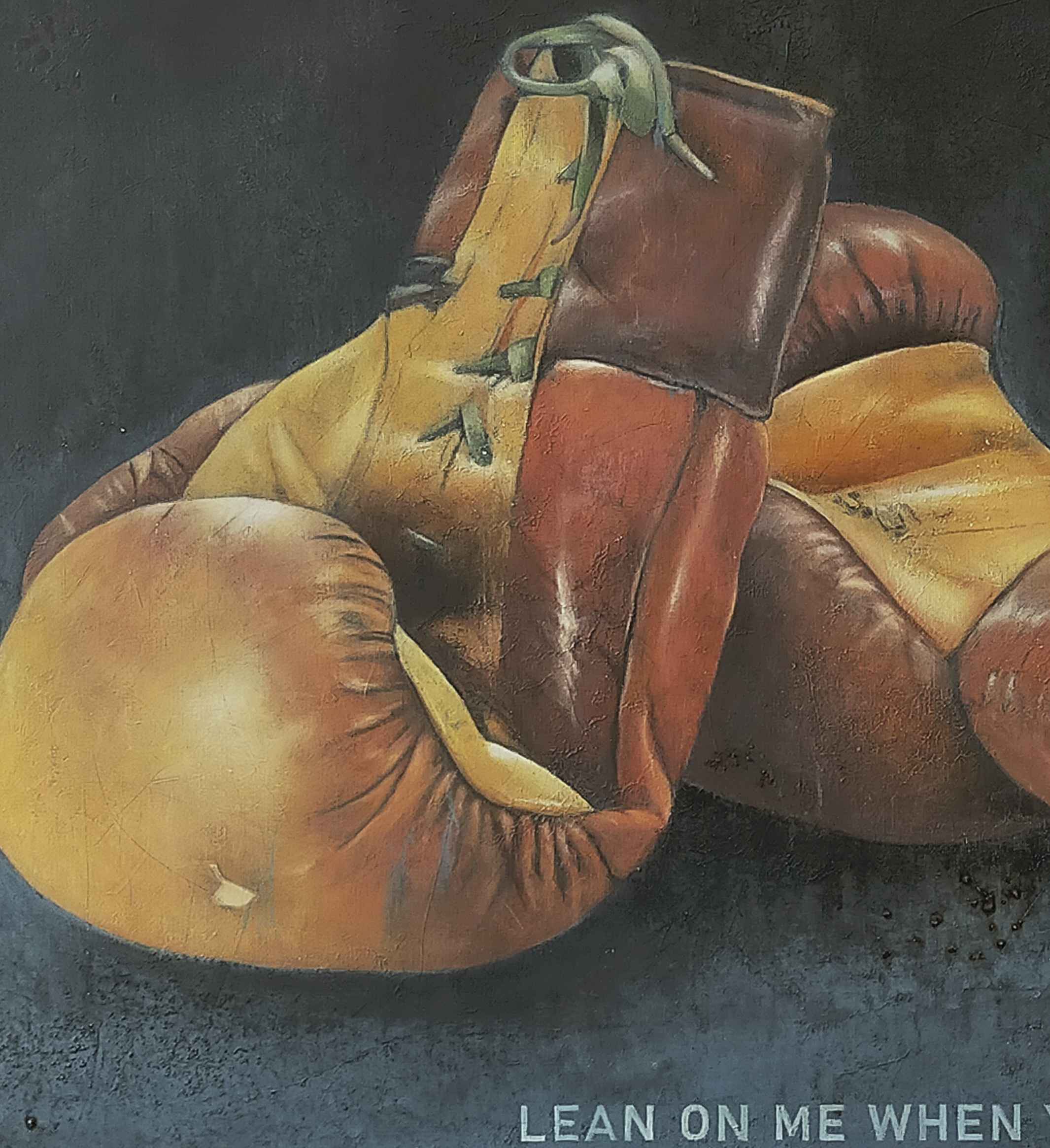 Lean On Me / 2024 - Acryl auf Leinwand - 100x70cm