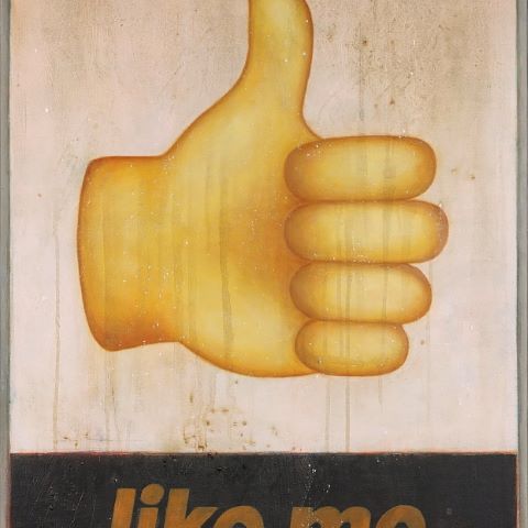 like me / 2021 - Acryl auf Leinwand - 100x70cm 
