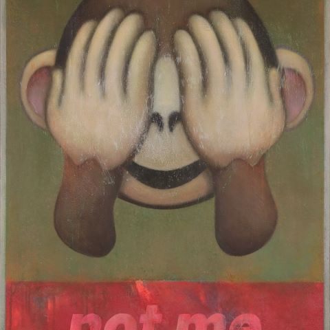 not me / 2021 - Acryl auf Leinwand - 100x70cm
