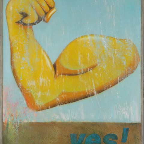 yes!1 / 2021 - Acryl auf Leinwand - 100x70cm
