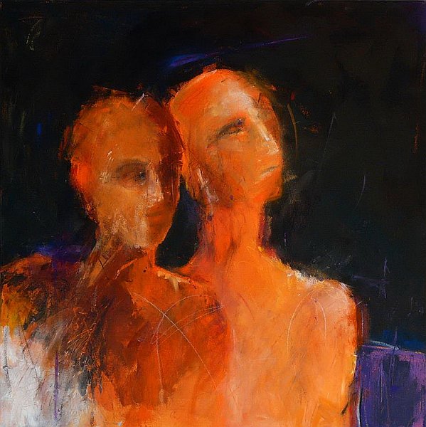 Zweisam  / 2009 - Acryl auf Leinwand,  60*60 cm