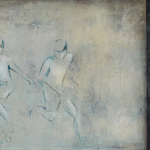 Barcelona Boys / 2016 - Acryl auf Leinwand, 50*100cm